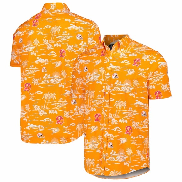 reyn spooner Other - Tampa Bay Buccaneers Reyn Spooner Throwback Kekai Print Button-Up Shirt- 3XL